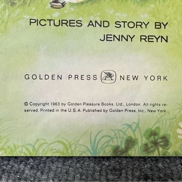 Vintage Big Golden Book A Lamb’s Tale Jenny Reyn 1963 hardcover 8.5x11 nursery - Picture 4 of 13